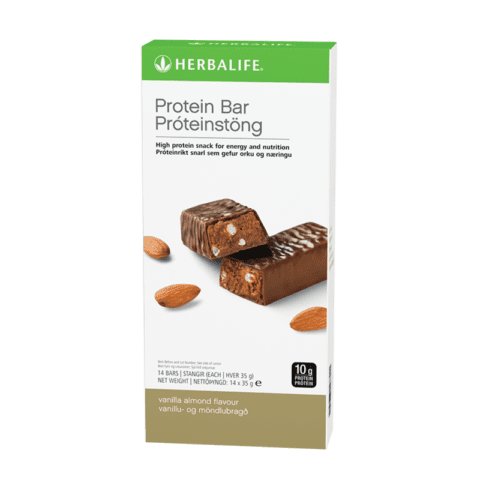 Herbalife Protein Bar Vanilla Almond 14 bars per box