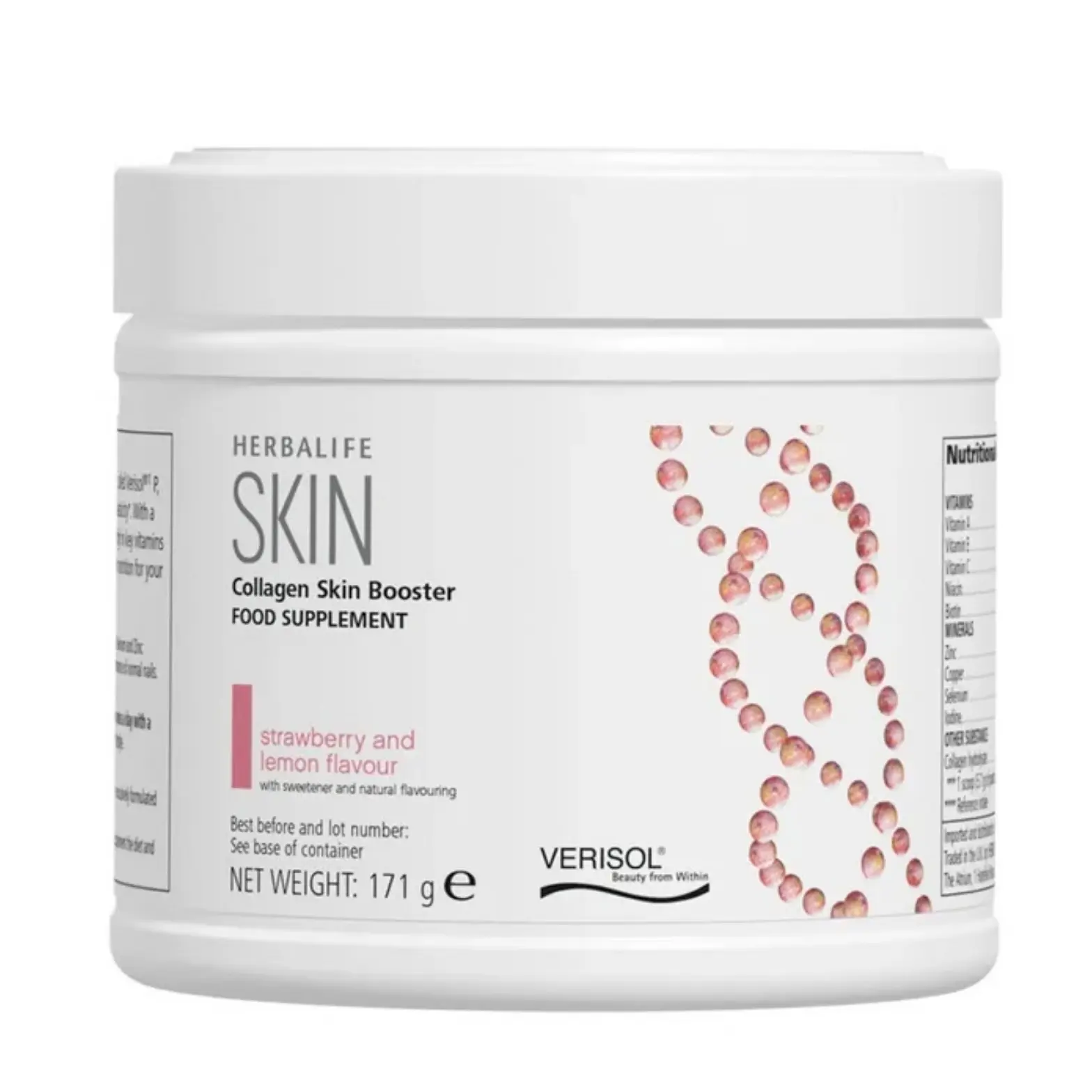 Herbalife SKIN Collagen Skin Booster Strawberry and Lemon Flavour 171g