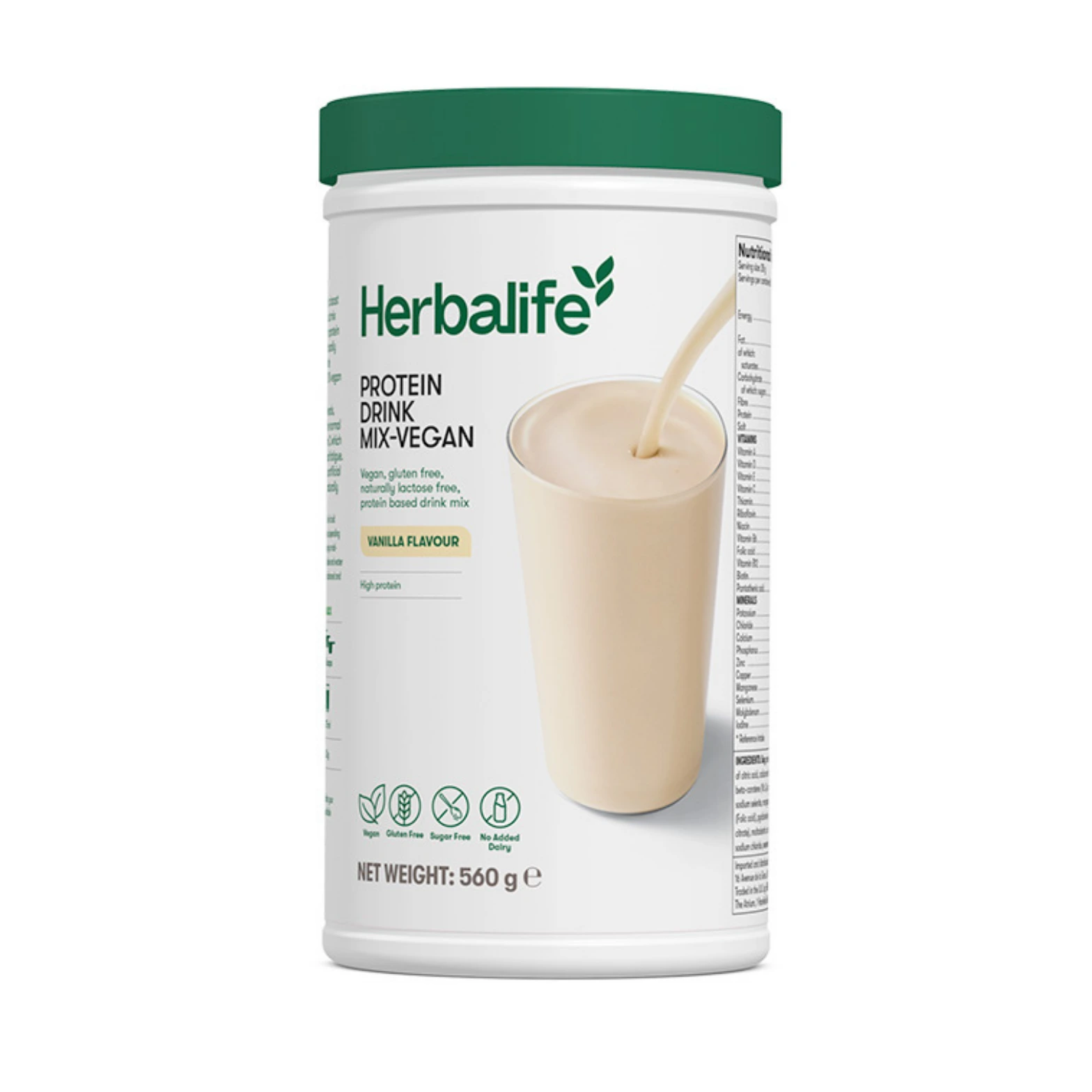 Herbalife Vegan Protein Drink Mix Vanilla Flavour 560g