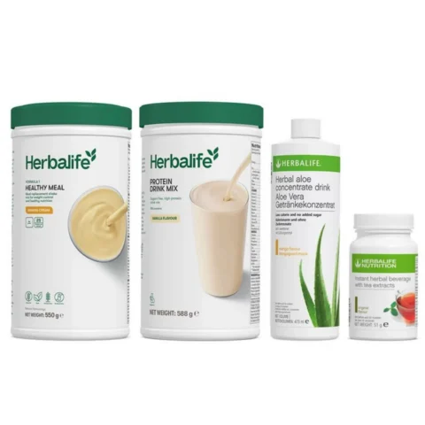 Herbalife Advanced Breakfast Kit with Formula 1, Protein Drink Mix, Aloe and Herbal Tea