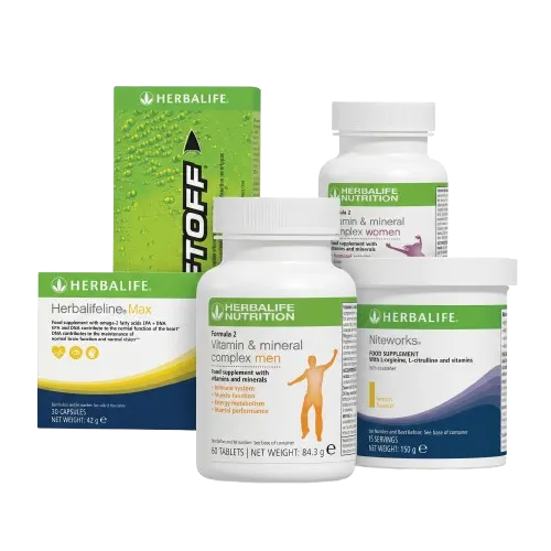 Herbalife food supplements and vitamin and mineral products